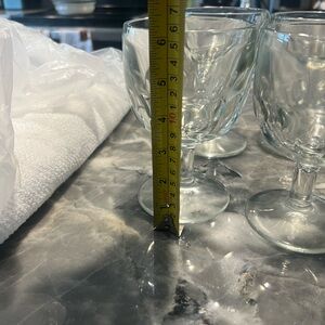 Elegant Clear Glass Goblet Set